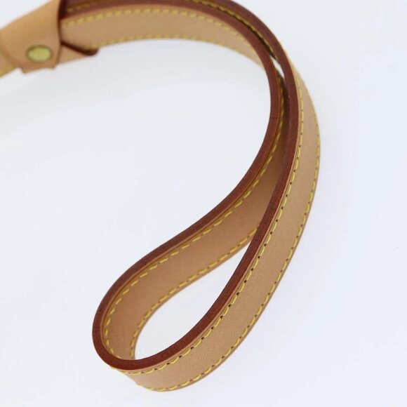 LOUIS VUITTON Less Baxter MM Dog Leash Leather Beige M58051 LV Auth 86281 - Picture 8 of 13
